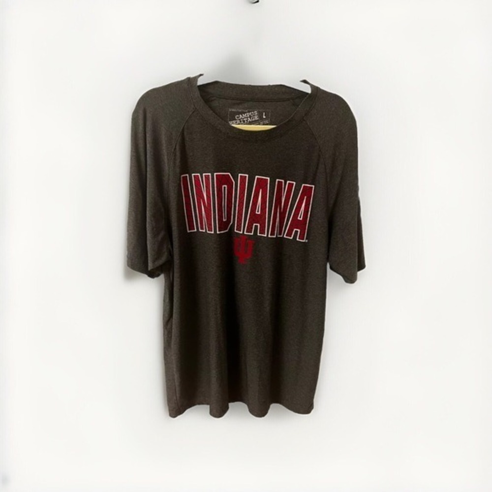 INDIANA‎ IU HOOSIERS Men's Campus Heritage T-shirt  Large